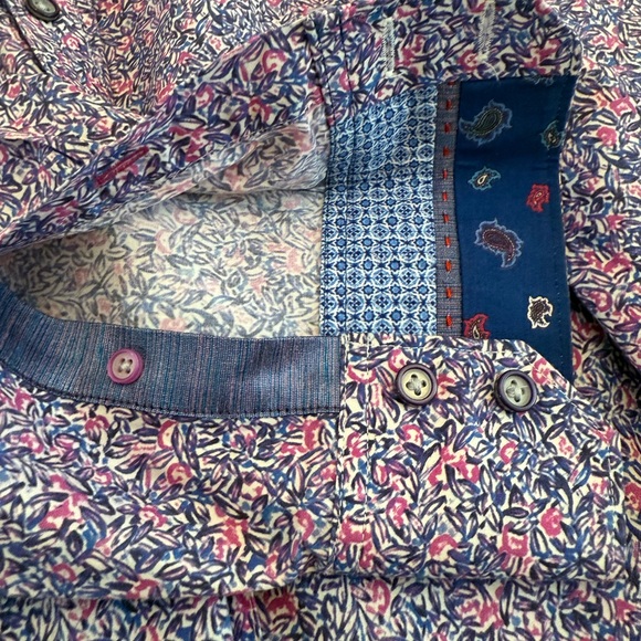 Robert Graham 'Precision' Mens Variegated Button Down Shirt - Picture 13 of 13